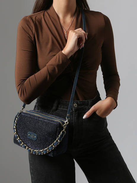 Cross Body Tas S Mila louise Blauw s 23673S ander zicht 1